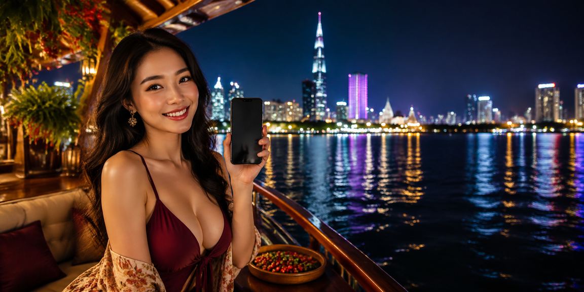 Người dùng TP. Hồ Chí Minh chơi casino và slots mới trên điện thoại tại quán cà phê